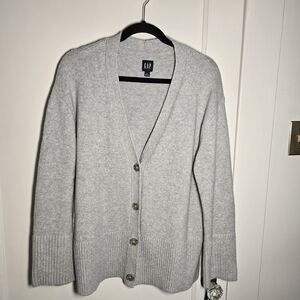 GAP Gray Cardigan Sweater